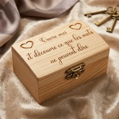 kleine Holztruhe (gewölbt)