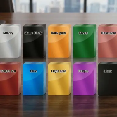 Mehrfarbige Metall Visitenkarten – Perfekt zum Selbstgestalten